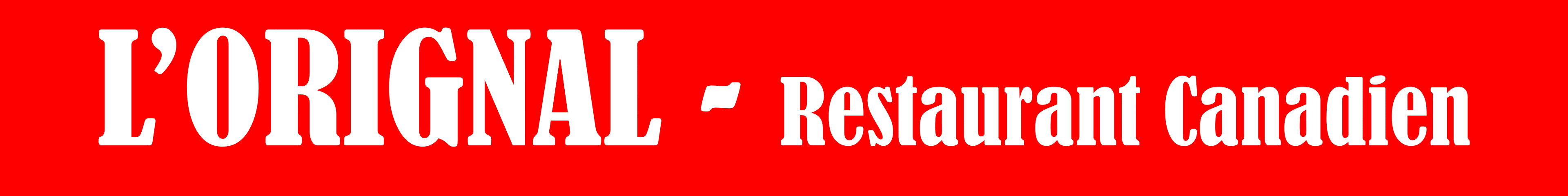 L'orignal, restaurant canadien
